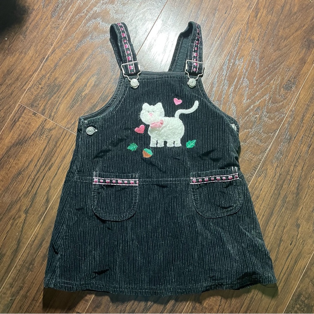 Vintage Baby Togs Cat Corduroy Jumper